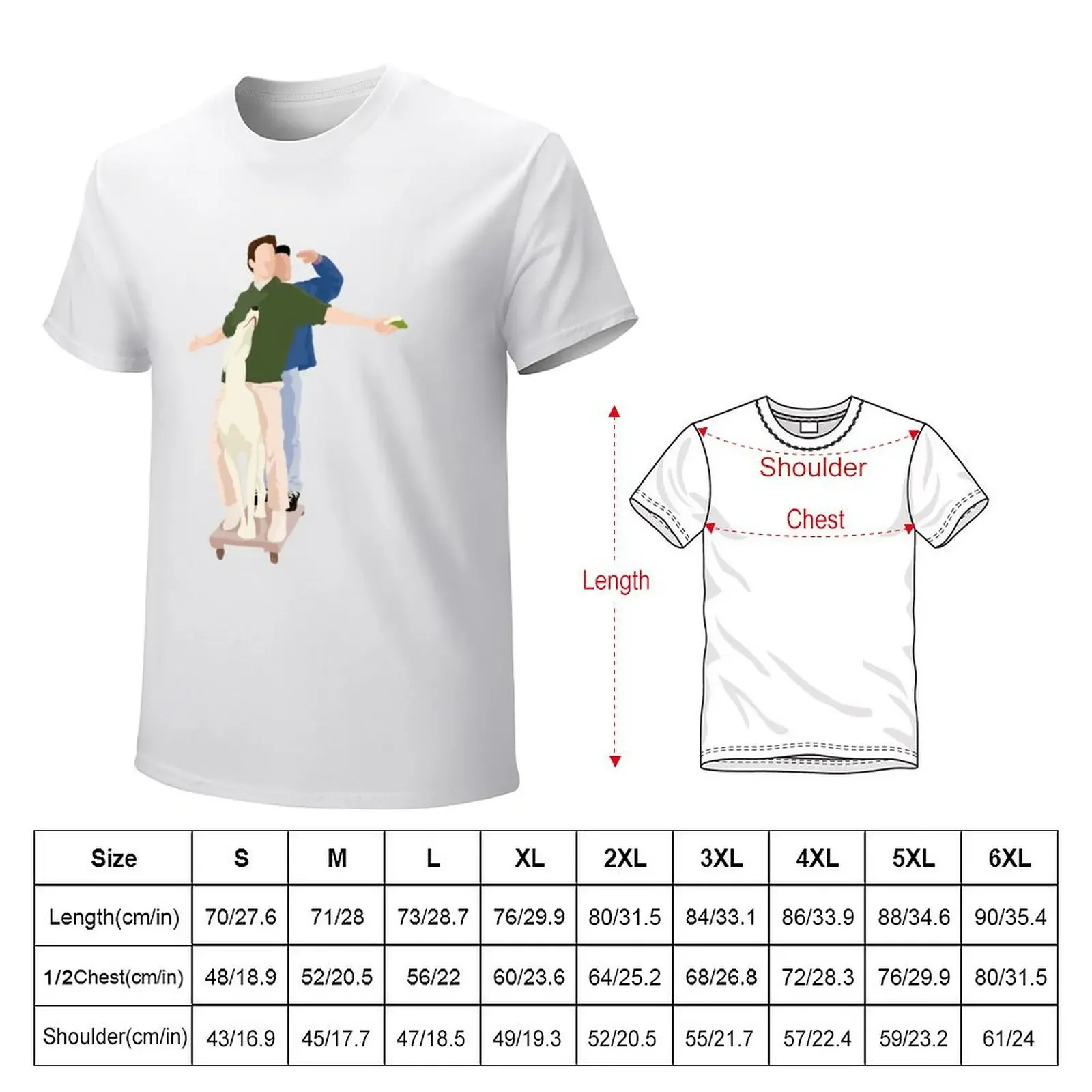 Chandler and Joey Dog Ride T-Shirt kawaii clothes anime designer shirts mens t shirt graphic