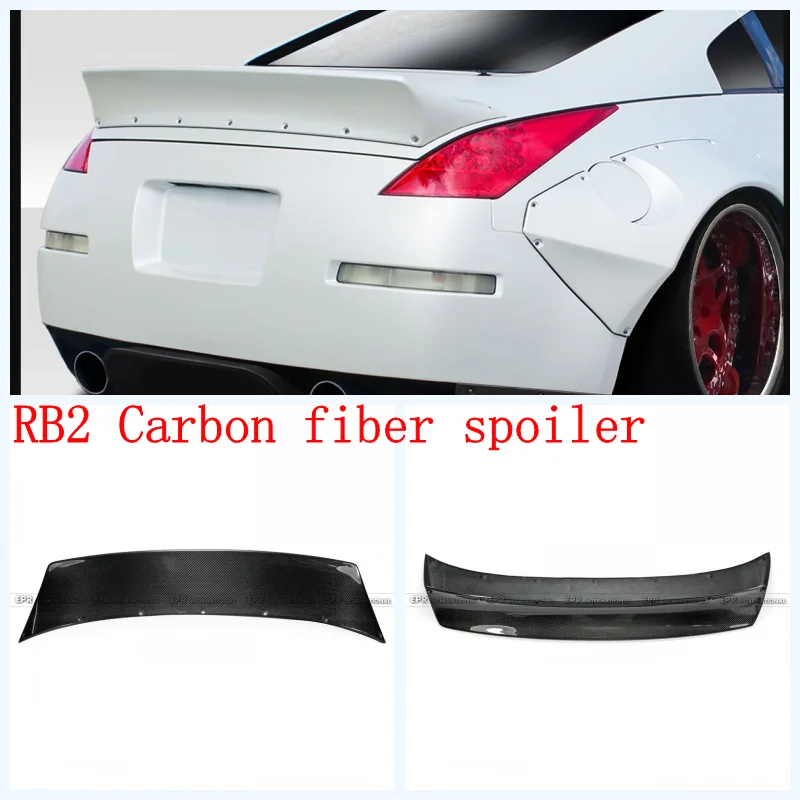 For Nissan 350Z Carbon Fiber Rear Wing Body Kit Car Styling Auto Tuning Part For 350z ROB Style Rear Spoiler