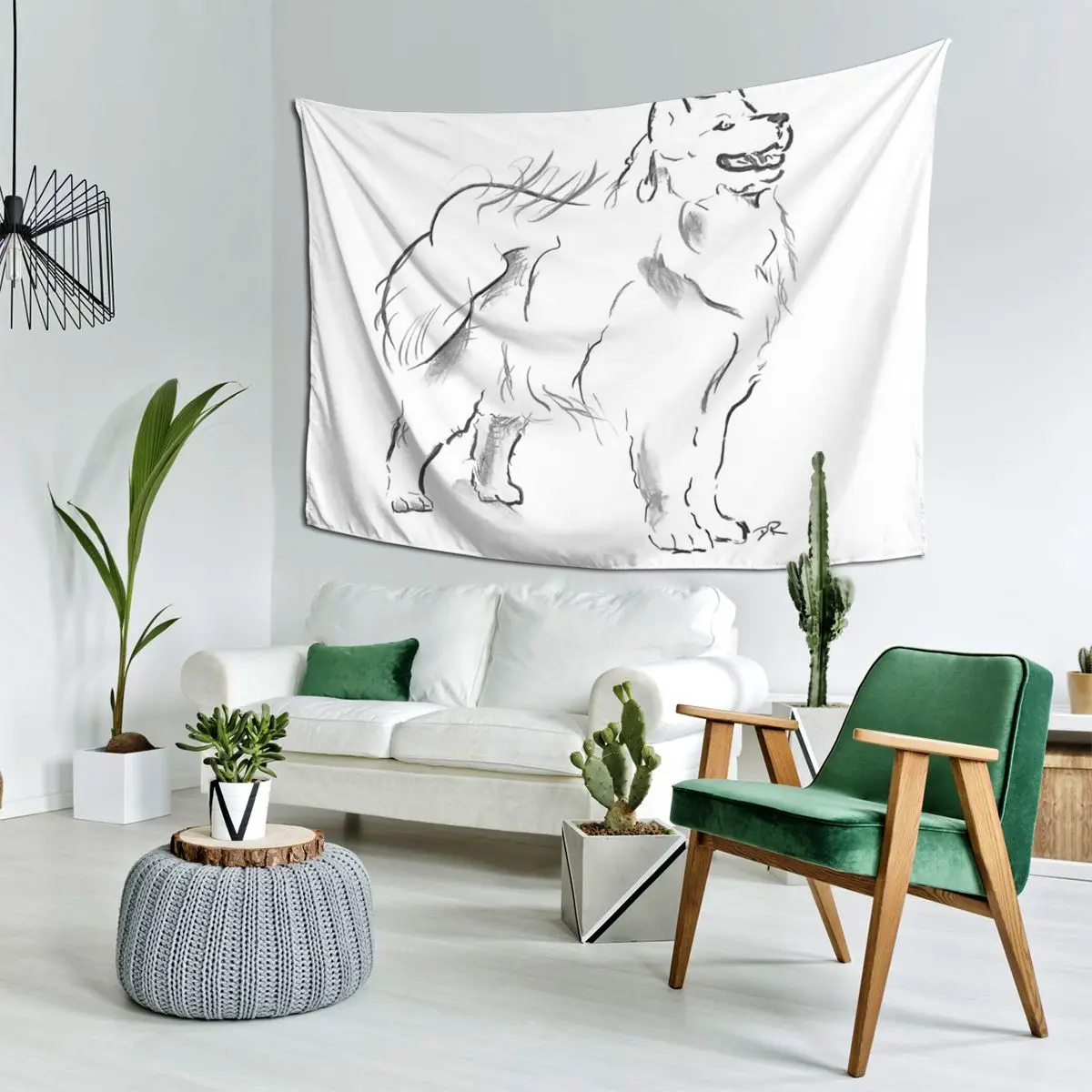 

Самоедский гобелен с рисунком, настенный эстетический домашний декор, гобелены для комнаты в общежитии