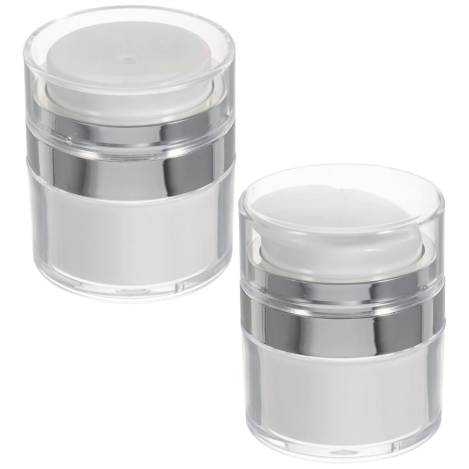 2 Stück nachfüllbare Lotionsbehälter, praktische Reisegläser für Gesichtscreme, Shampoo, Pumpe, Cremetiegel, Reisebehälter für Toilettenartikel