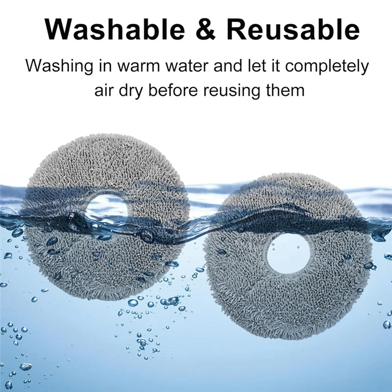 ABVI-Mop Pad For Roborock Saros Z70 Vacuum Cleaner Parts Washable Mop Cloth Accessories