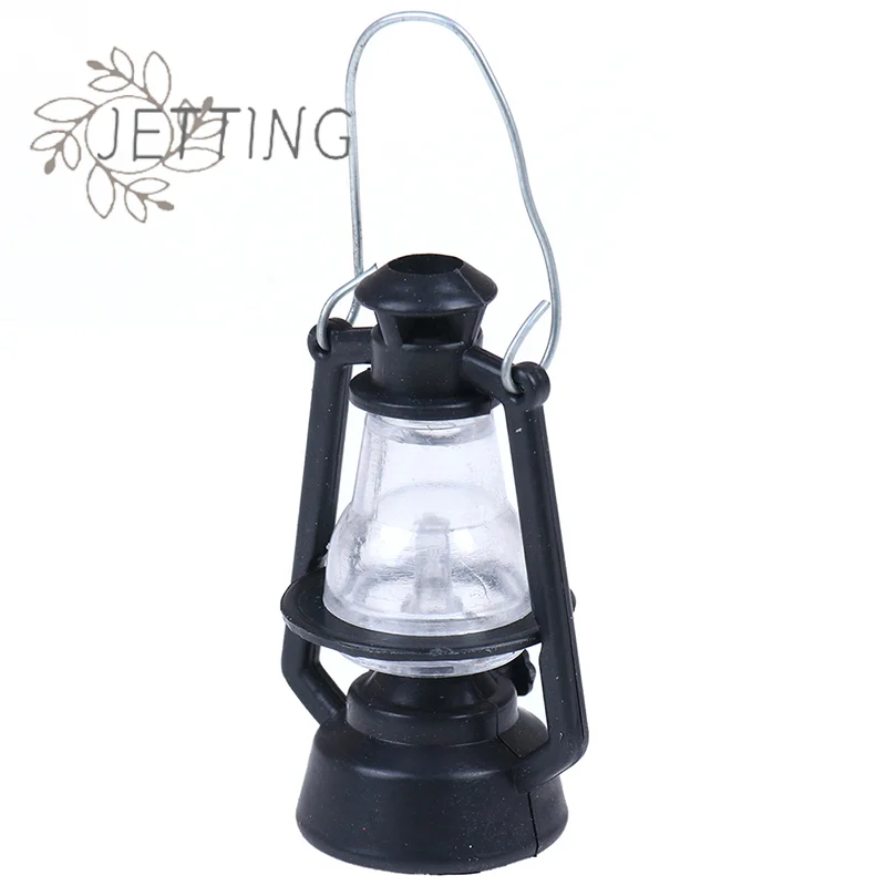 Hot 1:12 Dollhouse children gift Toy mini Furniture Miniature black Kerosene lamp