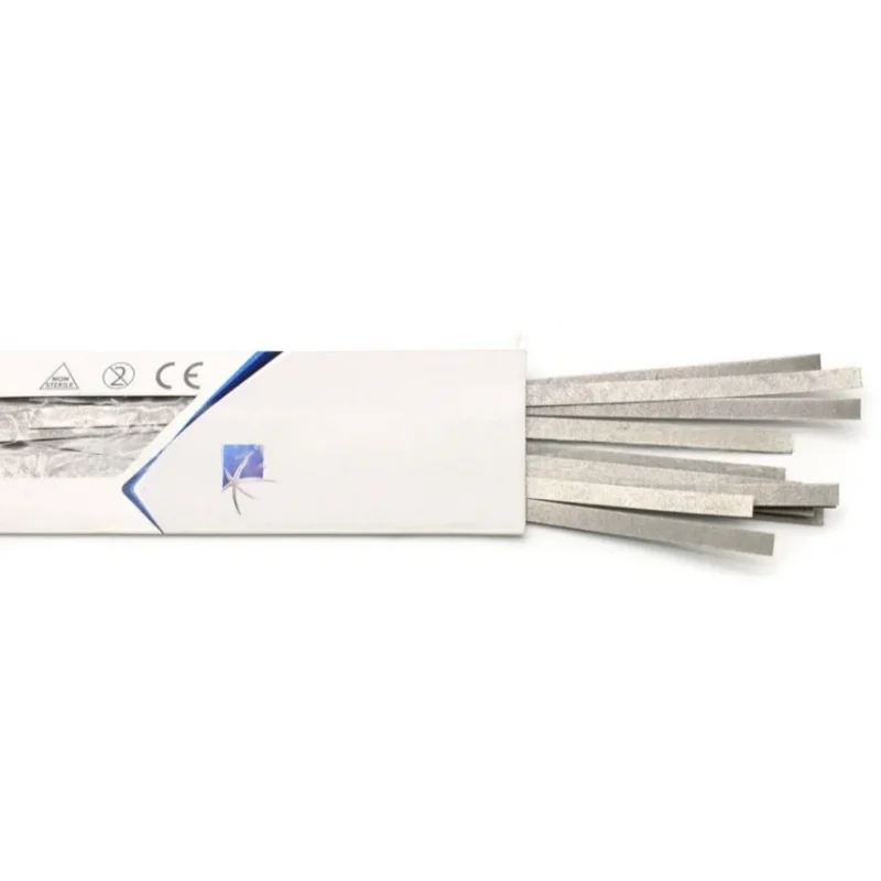 12pcs/pack Dental Metal Polishing Stick Strip with Alumina-Plated polishing Sanding Surface Interproximal Enamel Grinding Strips