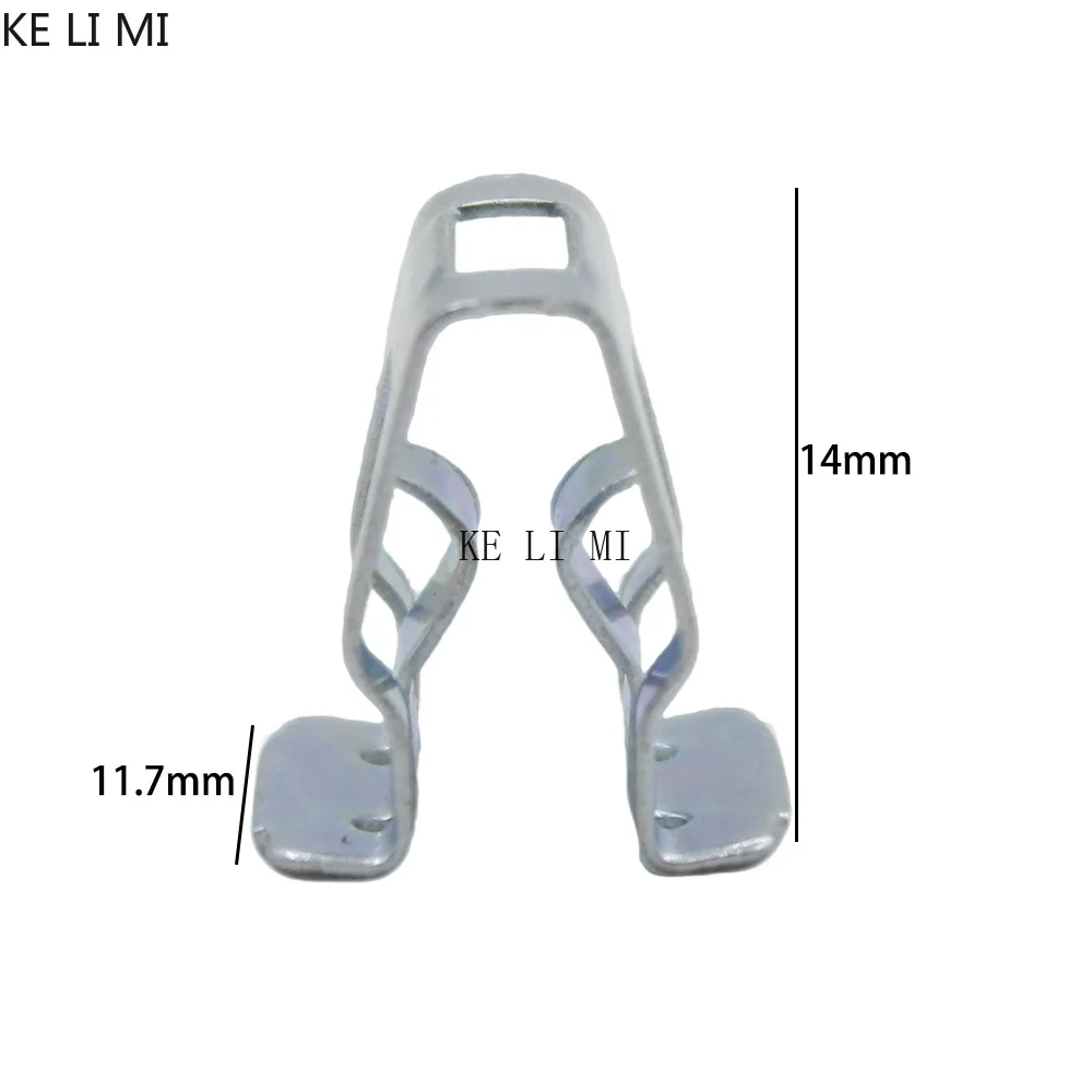 10 Stück U-förmige Metall-Schnappclips für die Armaturenbrett-Konsole, Befestigungselemente für die Instrumententafel im Auto, für Fahrzeugreparatur und -wartung – Detail 1