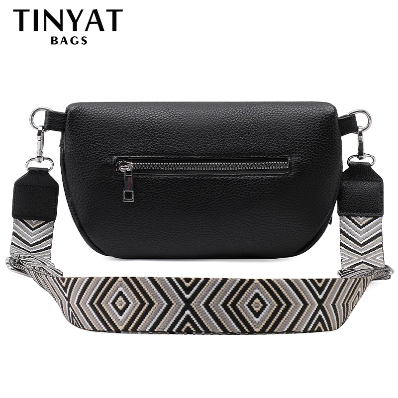 حقائب كروس بكتف واحد من القماش المتين من TINYAT للرجال والنساء وحقائب خصر عصرية ومحافظ كروس صغيرة للاستخدام في الهواء الطلق #3