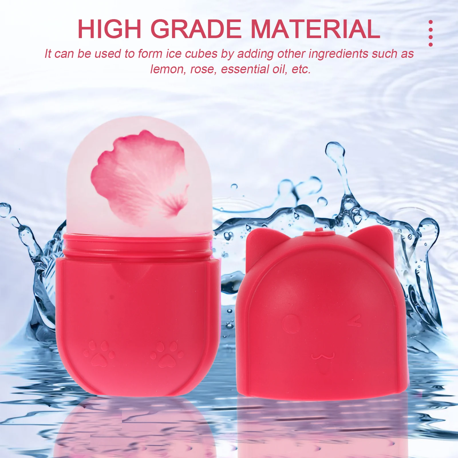 

Silicone Ice Multi Purpose Massager Roller Mold Face Massage Multi purpose Massager Shrinking Pores Cooling Tool Skincare