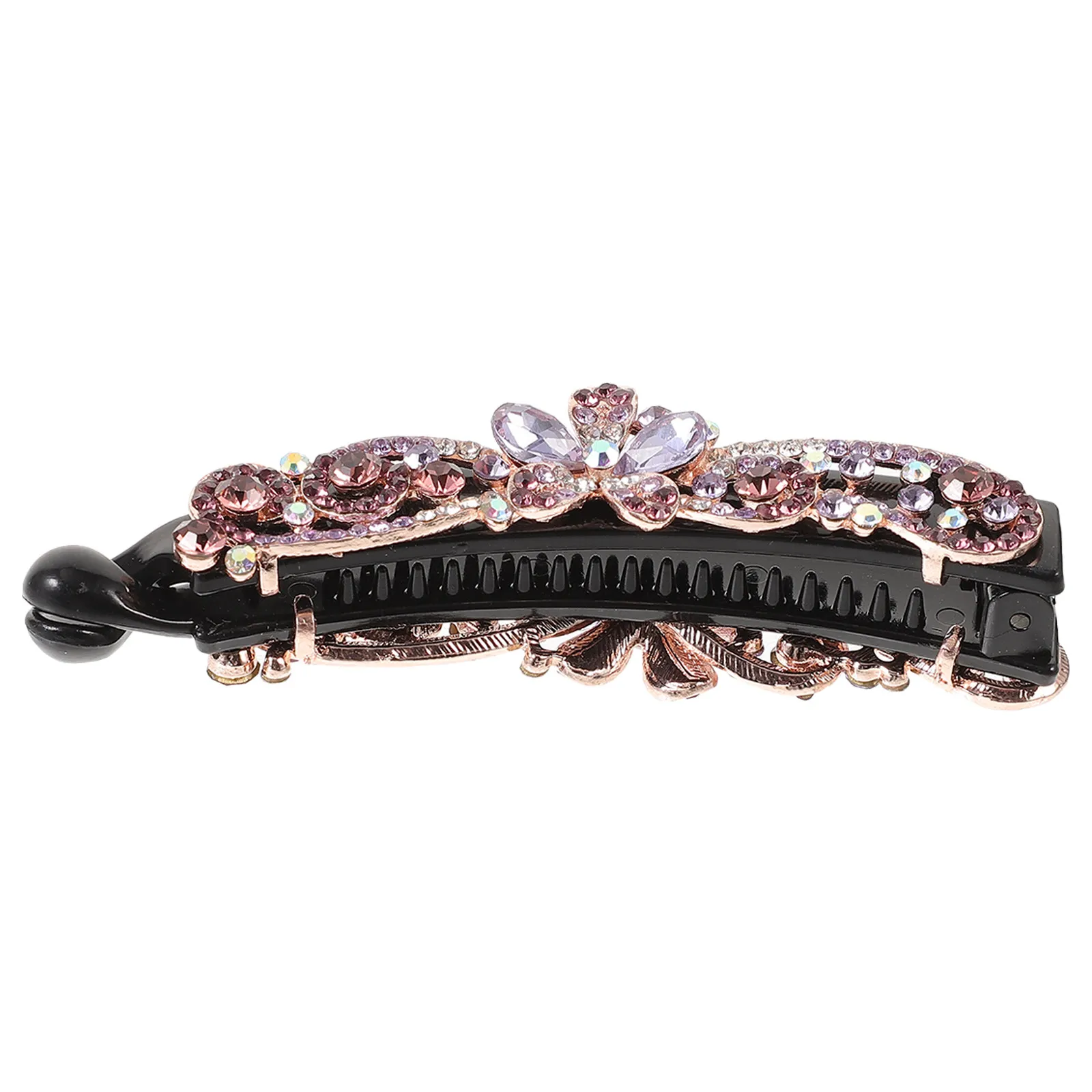 

Заколка-банан с стразами для женщин, блестящая заколка для пучка, для густых и тонких волос, для вечеринок и повседневного использования, аксессуары для волос