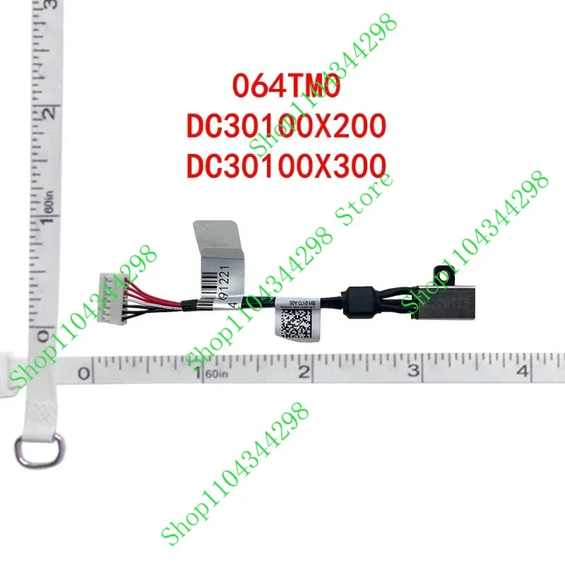 Jack For DELL XPS 15 9550 9560 9570 7590 M5510 M5520 5530 Laptop DC Power Cable 064TM0 DC30100X200 DC30100X300
