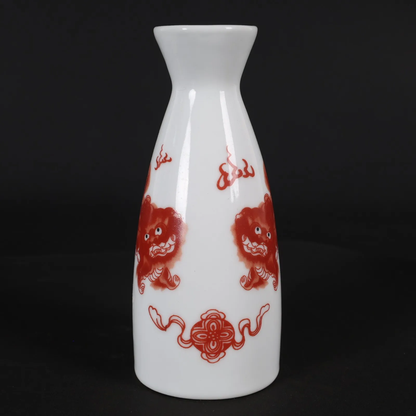 Ceramic Wine Pot Chinese Jingdezhen Porcelain Handpainted Lion Dance Flagon Bottles Japanese Sake Pot Wine Utensils