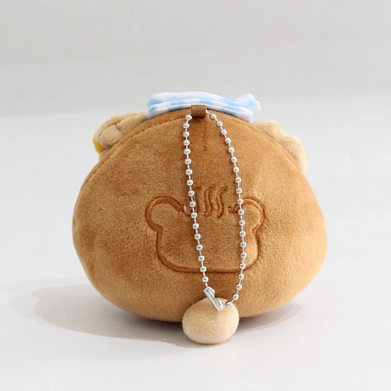 Rilakkuma خبز على البخار حقيبة قطيفة قلادة استرخاء دمية دب Kawaii صديقة هدية دمية محيطية هدية عيد ميلاد
