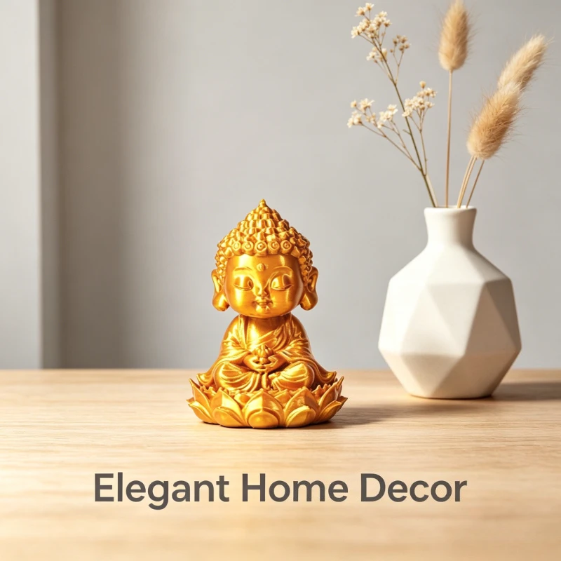 Figura de Buda Meditando Dorad - Home Decor Zen Style reseña y precio