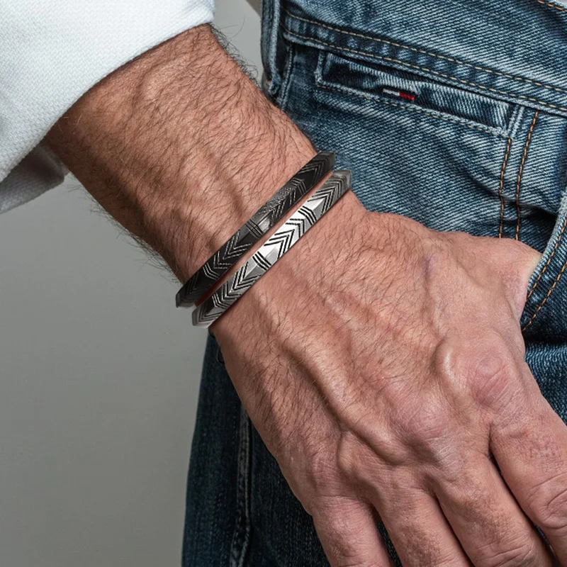 Viking Tribal Arrow Cuff Classic Norse Bracelet Bangle, bransoletka męska, bransoletki mankietowe ze stali nierdzewnej w stylu celtyckim