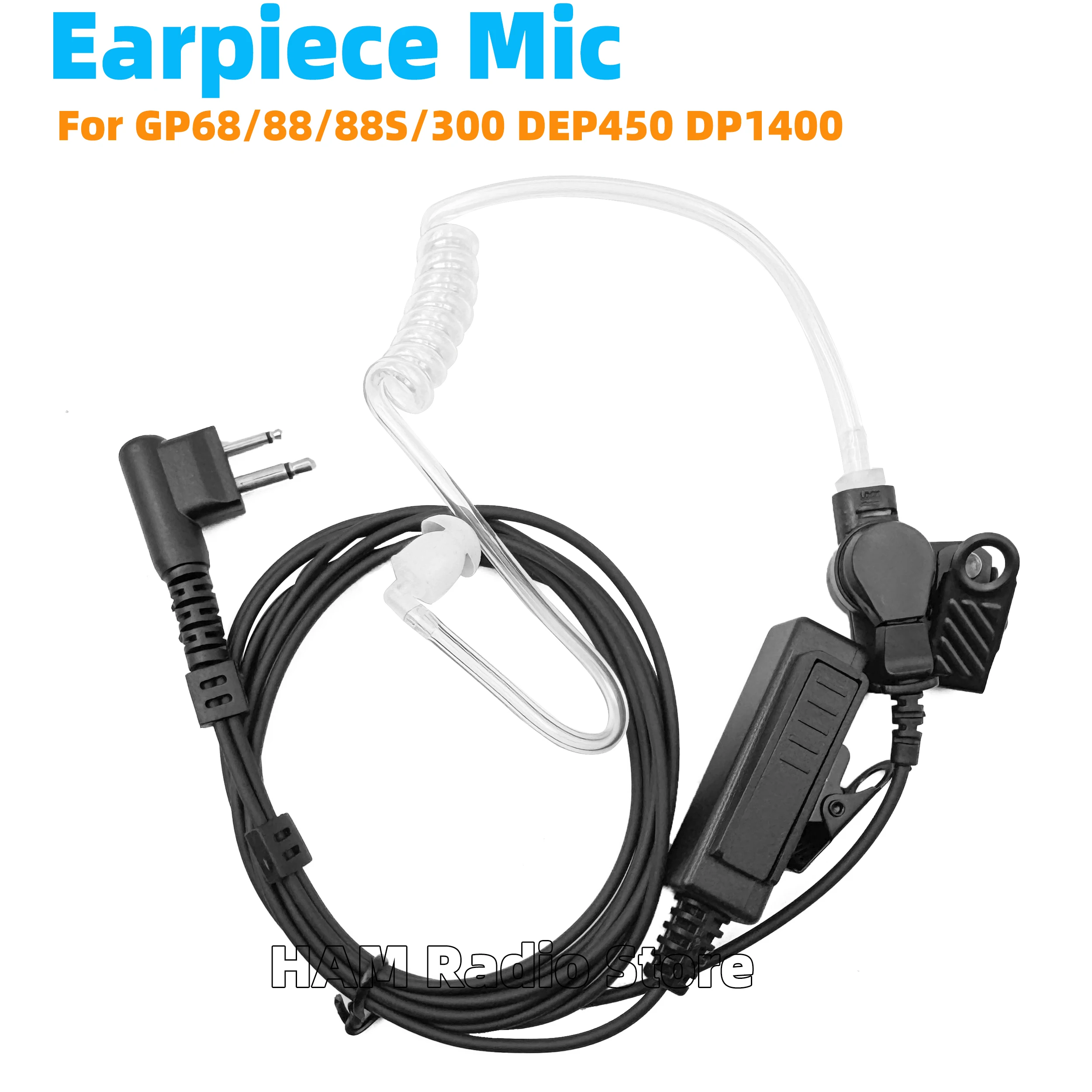Motorola Covert Acoustic Tube Earpiece Headset for Walkie Talkie Compatible with CP040 CP140 CP200 DP1400 GP300 XT180 420 XT460