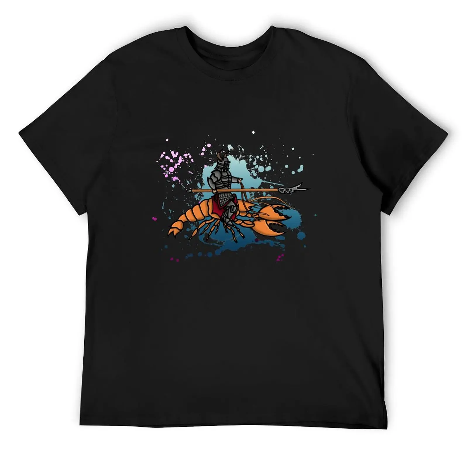 

Knight on a Lobster T-Shirt sublime cotton graphic tees heavyweights sweat tshirts for men