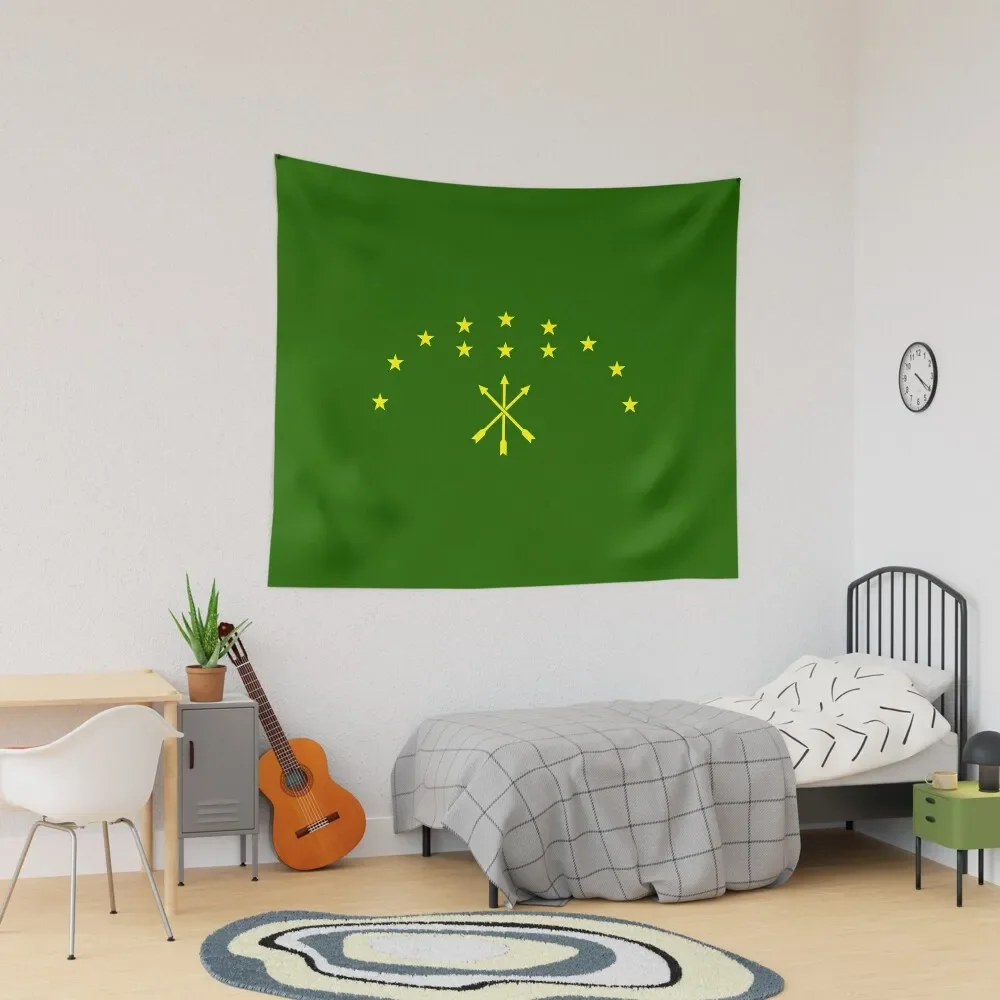 Adiga Flag With Yellow Stars Great Adiga Gift Perfect Adiga Tapestry Room Aesthetic Decor Carpet On The Wall Tapestry