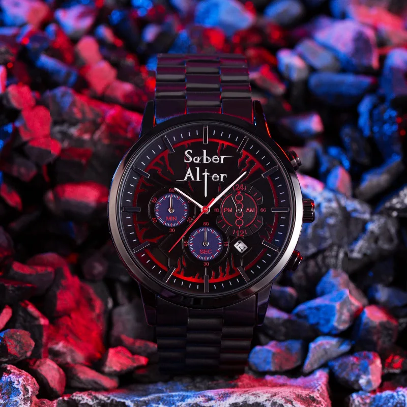 Fate/stay night: 腕時計 ジャンク品 Fate Stay Night Heaven's Feel Waterproof Watch Saber Alter Anime
