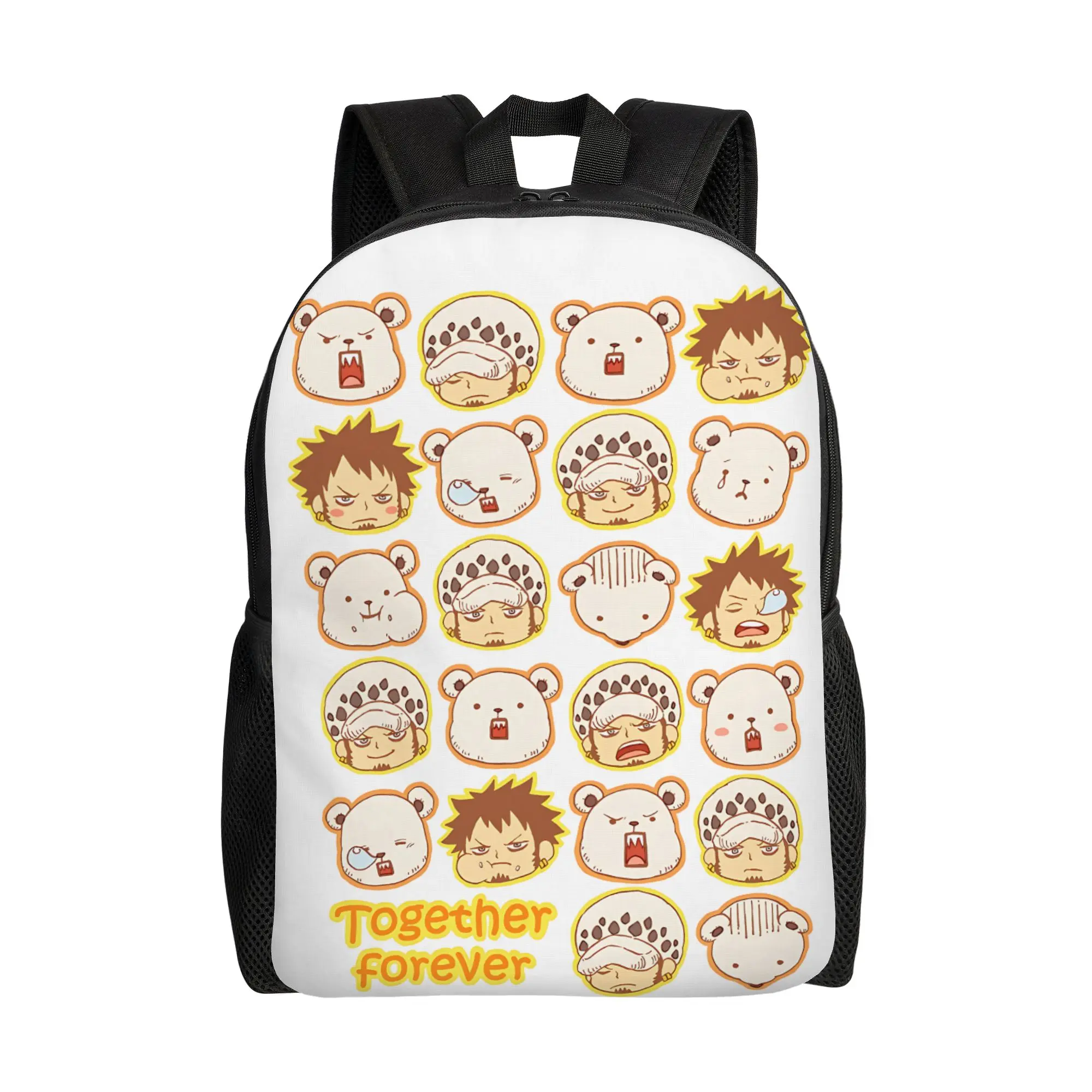 

1PC Fashion Backpacks One Piece Daypack funko Cool For School Zipper Closure Rucksack