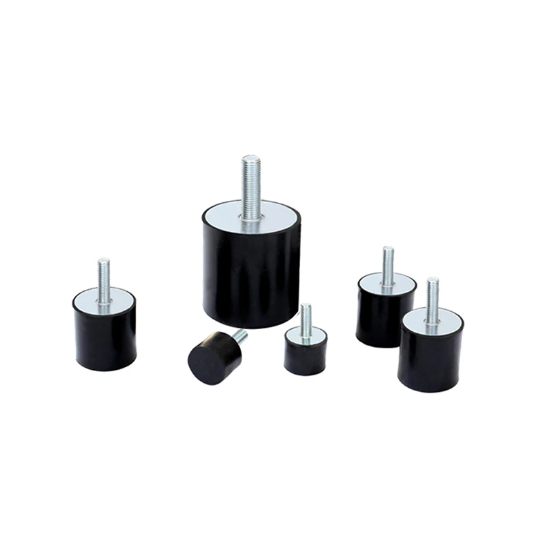 4Pcs Single Male M8 Thread Rubber Shock Absorbers Anti Vibration Isolator for Air Compressors Water Pump Welding Machine