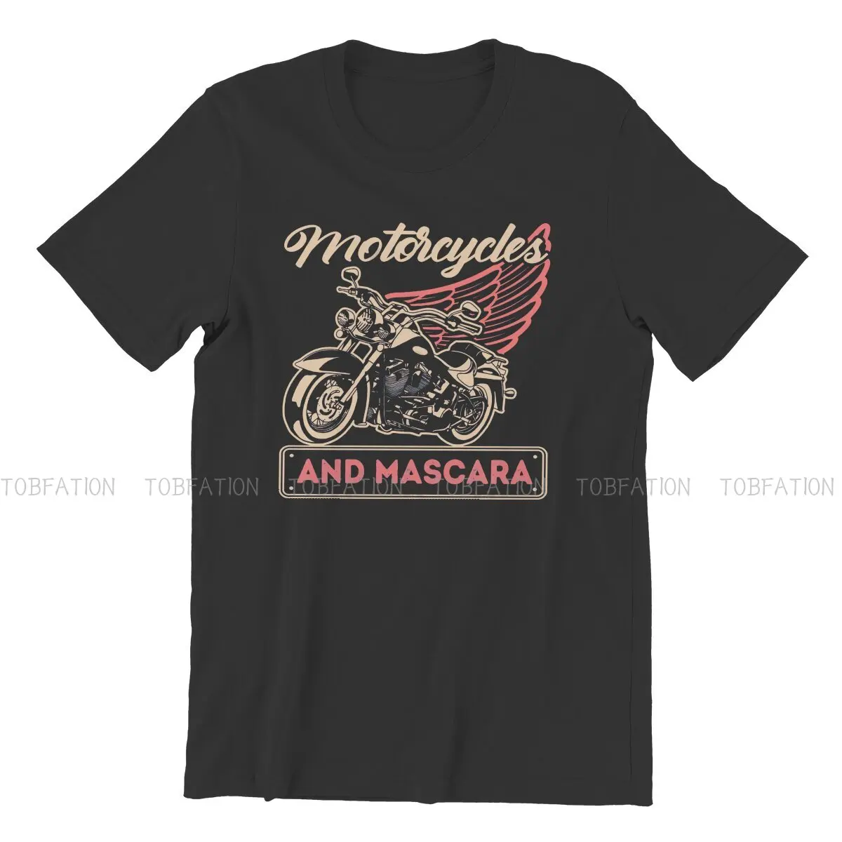 and Mascara Design Classic  Men TShirt Motorcycle Lover O Neck Short Sleeve 100% Cotton T Shirt Humor Top Quality Birthday Gifts