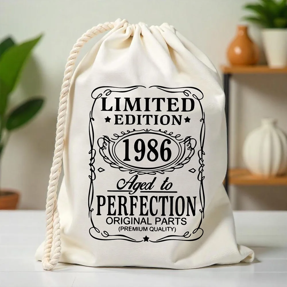 5 Stück „Aged To Perfection“ Limited Edition Vintage-Geschenktüten zum 40. Geburtstag, Zubehör für 40-jährige Geburtstagsfeier, Willkommensgeschenk – Detail 5