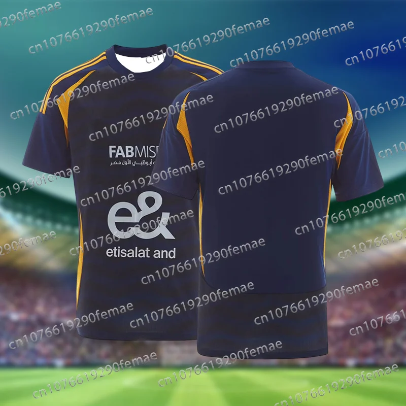 2024/25 Latest Al Ahly SC Men's Football Team Kit T-shirt for Daily Matches, Training, Breathable, Speed Drying