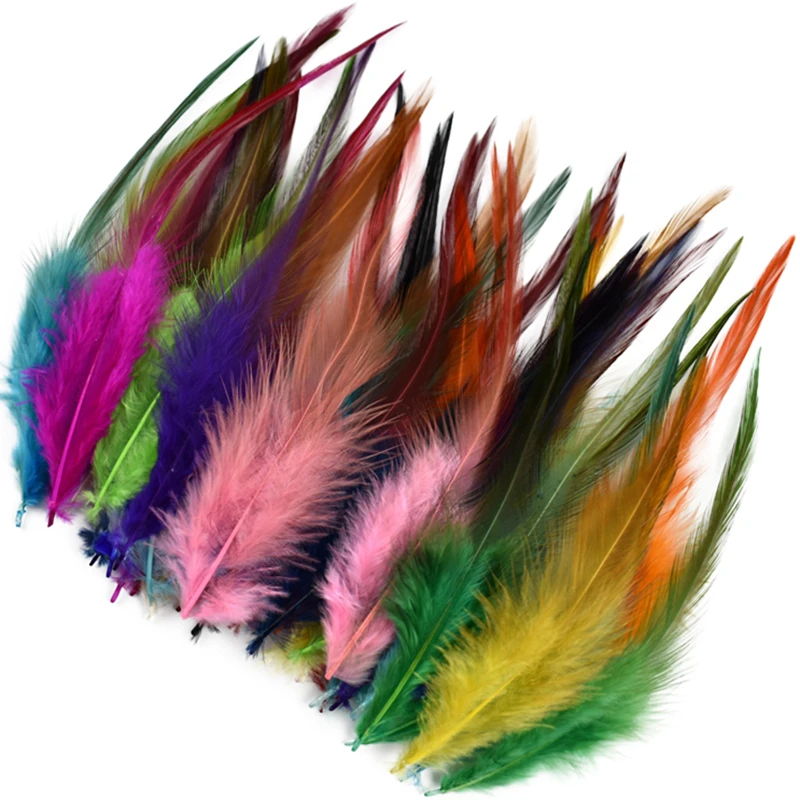 

20Pcs Pheasant Feathers for Crafts Clothes Jewelry Dream Catcher Natural Chicken Cock Handicraft Accessories Fly Tying Materials