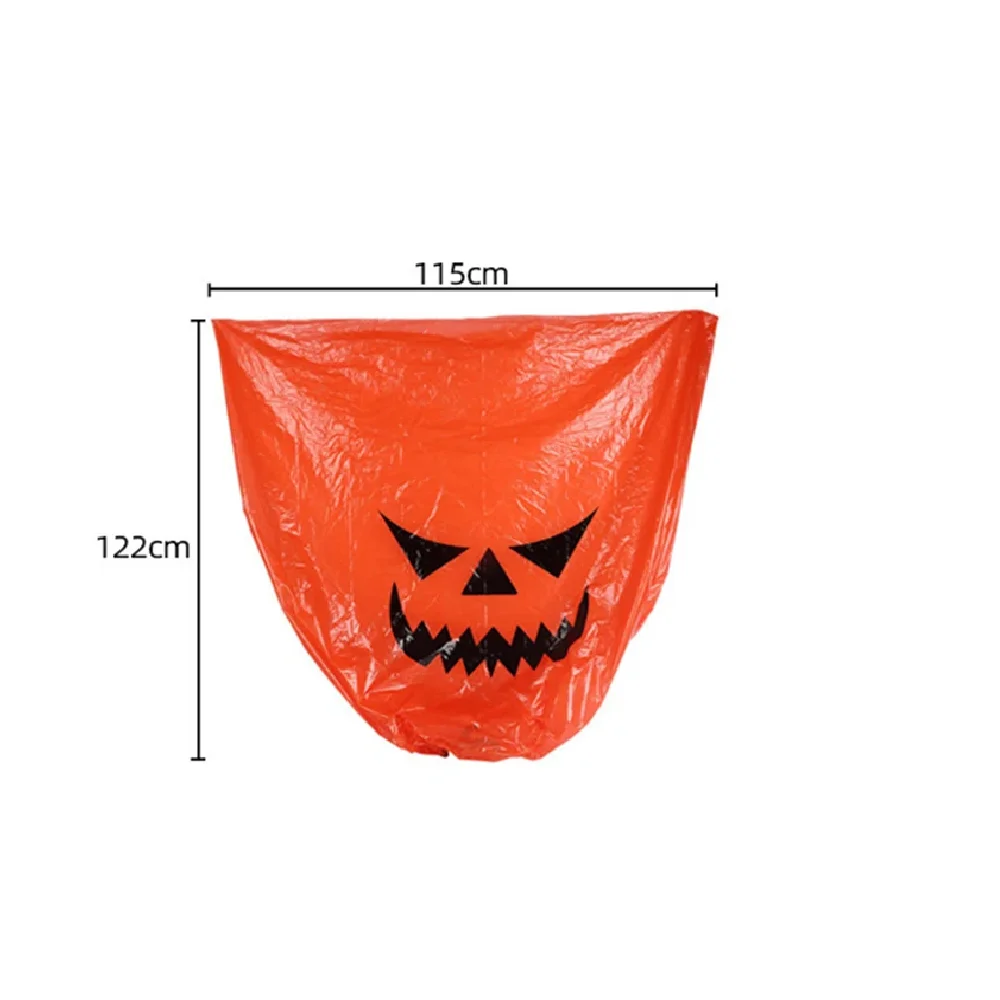 Large Halloween Pumpkin Plastic Garbage Leaf Bags For Home Outdoor Fall Garden Yard Decoration Lawn Bag Halloween Party Props