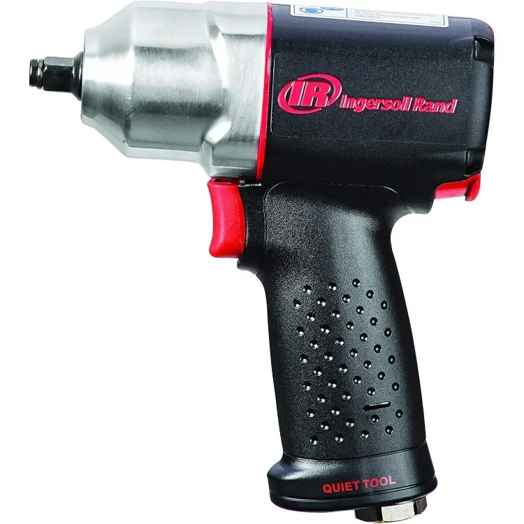 3/8" Drive Air Impact Wrench, Quiet Technology, 300 ft-lbs Max Torque Output, 15,000 RPM, Lightweight, Black