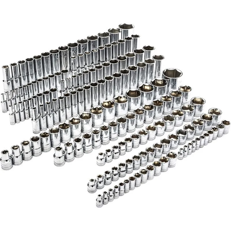 176 Piece Â¼, 3/8, & Â½ Dr.12 Point Master Socket Set - 89074