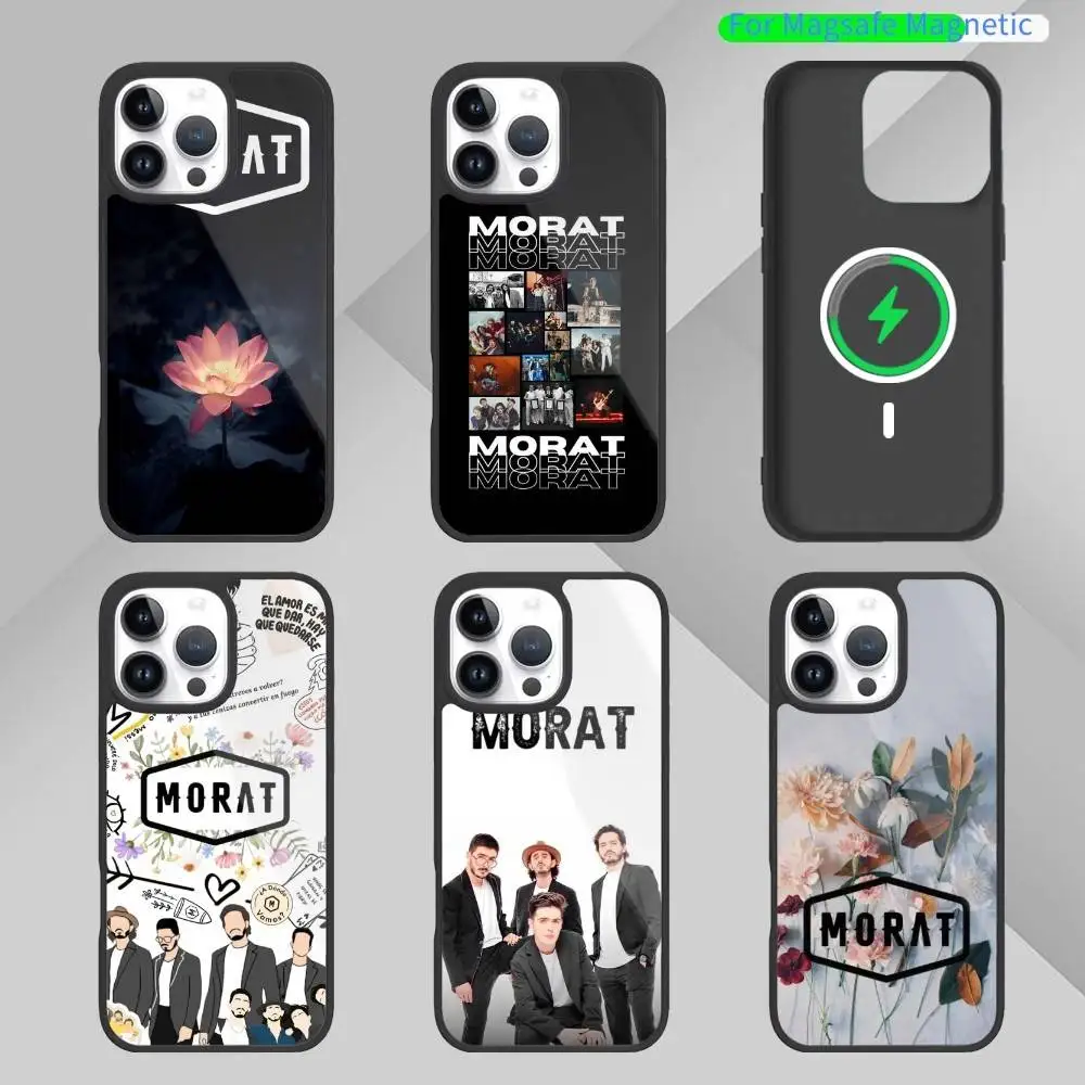

M-Morat Band Phone Case For iPhone 14,16,15,13,17,12,Plus,Pro,Max Magnetic For Magsafe Frosted Cover
