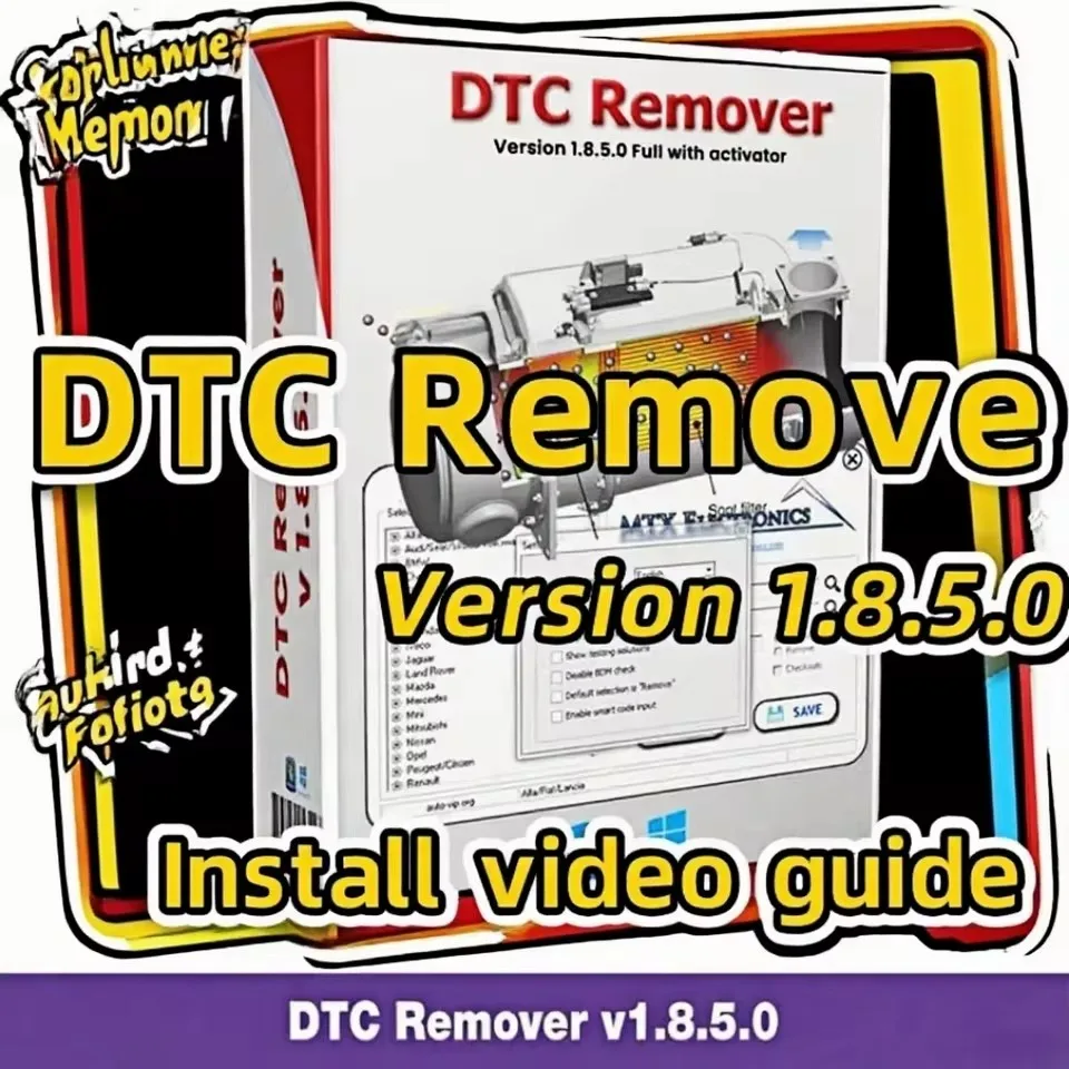 

2025 Hot MTX DTC Remover 1.8.5.0 With Keygen+9 Extra ECU Tuning SW Software ECU Fault Code Remover KESS KTAG FGTECH OBD2