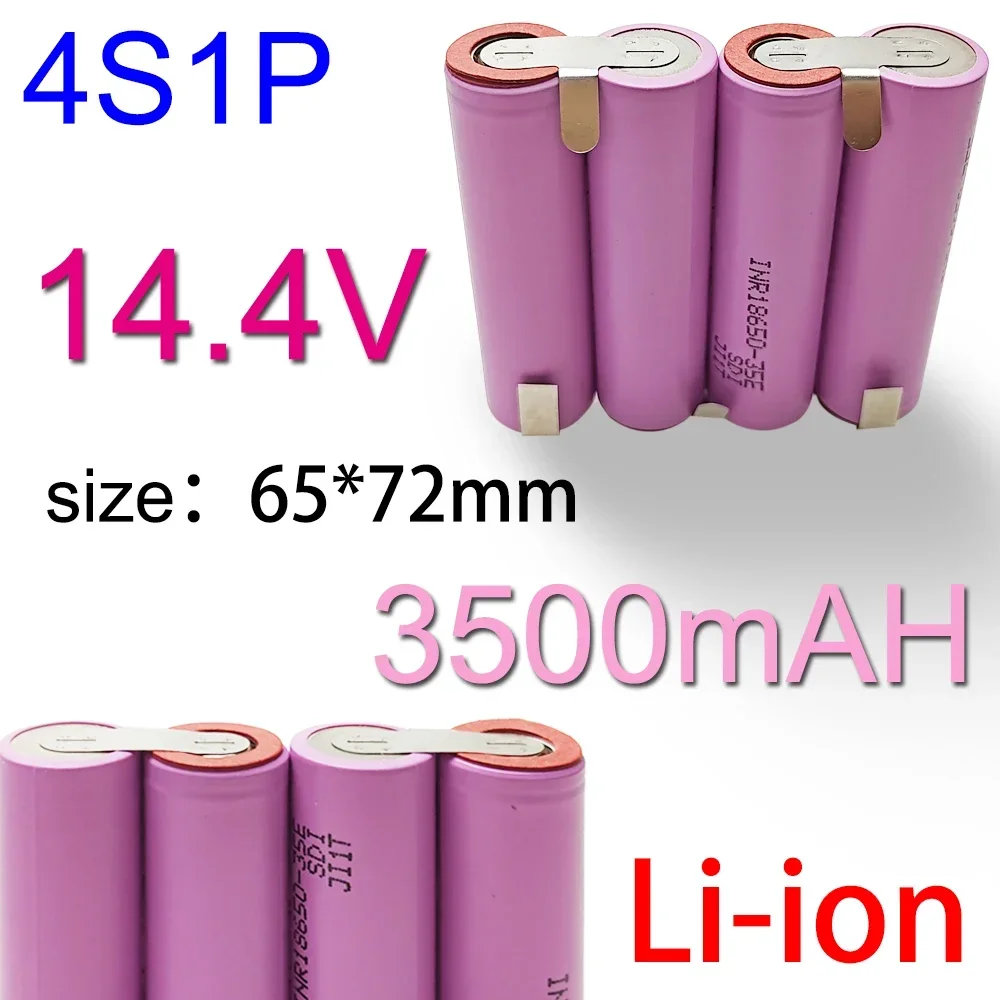 2S1P 3S1P 4S1P 5S1P 6S1P 18650-35E Battery Pack Customization    Welding 3500mAh  7.4V to 21.6V