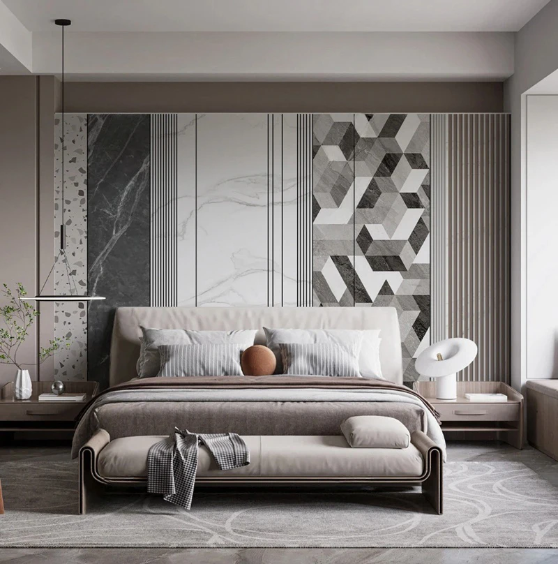Modern Style Abstract Geometric Marble Pattern 3D Stereoscopic Wall Mural Custom Photo Wallpaper Living Room Bedroom Background
