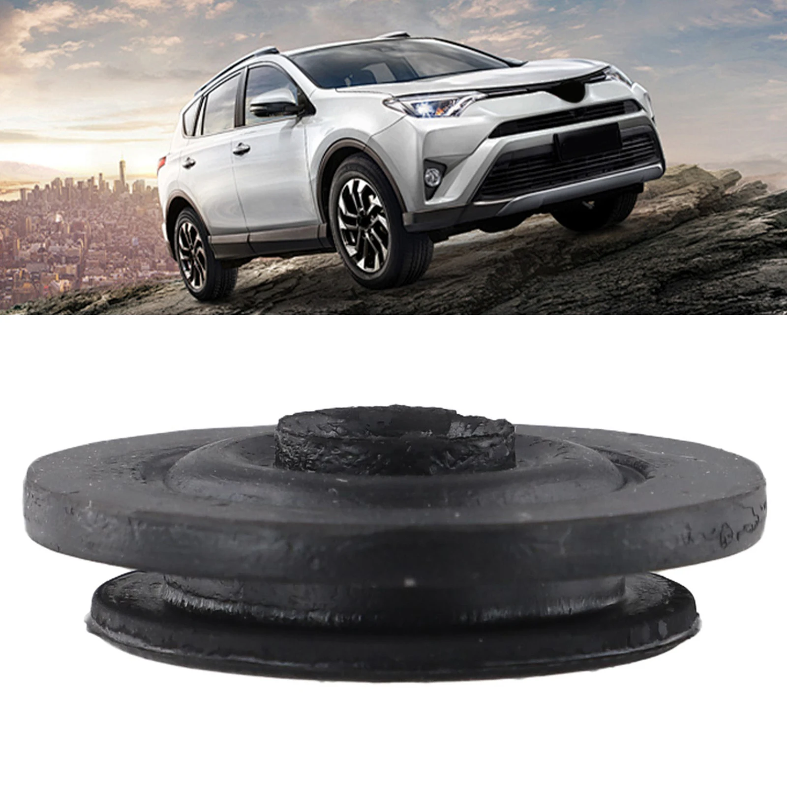 Brand New Truck Car Rubber Mat Radiator Mount Bushing Holder Spare Accessories Black Bracket Parts Replacement