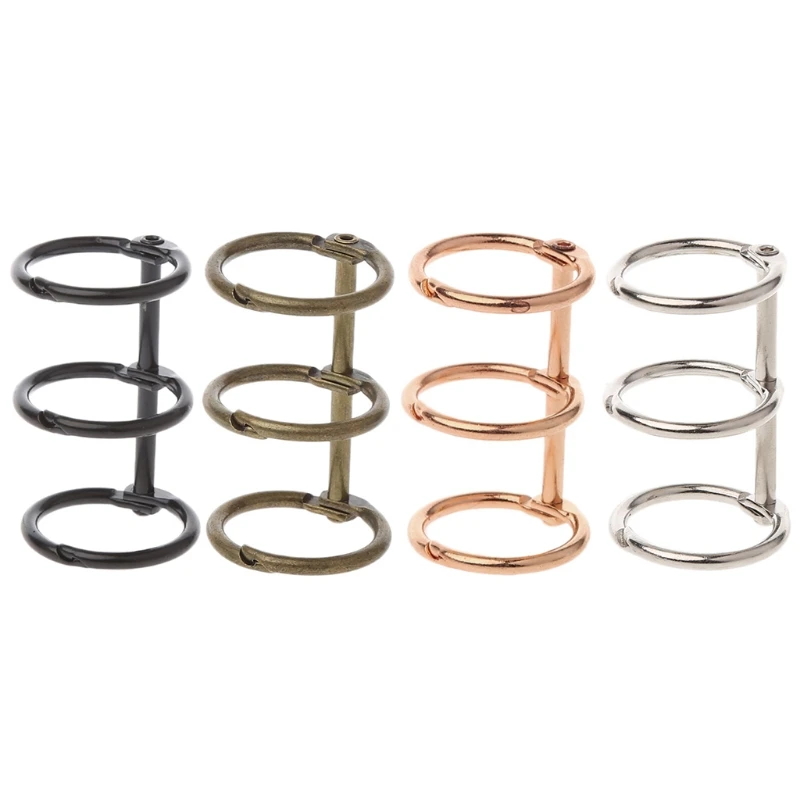 DIY Metallclip mit 3 Löchern, Ring für Notizbuch, lose Blätter, Tagebuch, Fotoalbum, Bindung