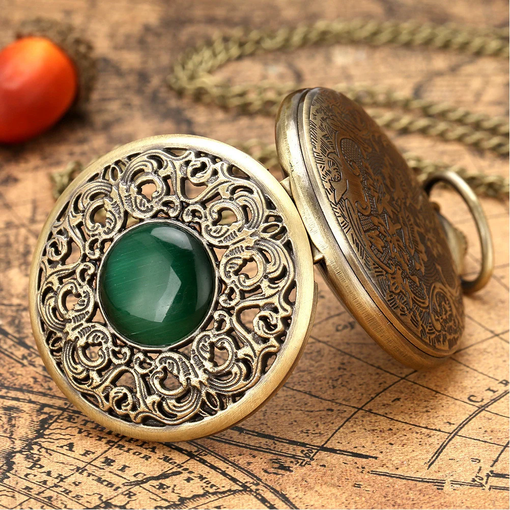 

1pc Vintage Pocket Watch Clamshell Design Retro Hanging Watch For Men Women Chain Pendant Decorative Clothing Accessories
