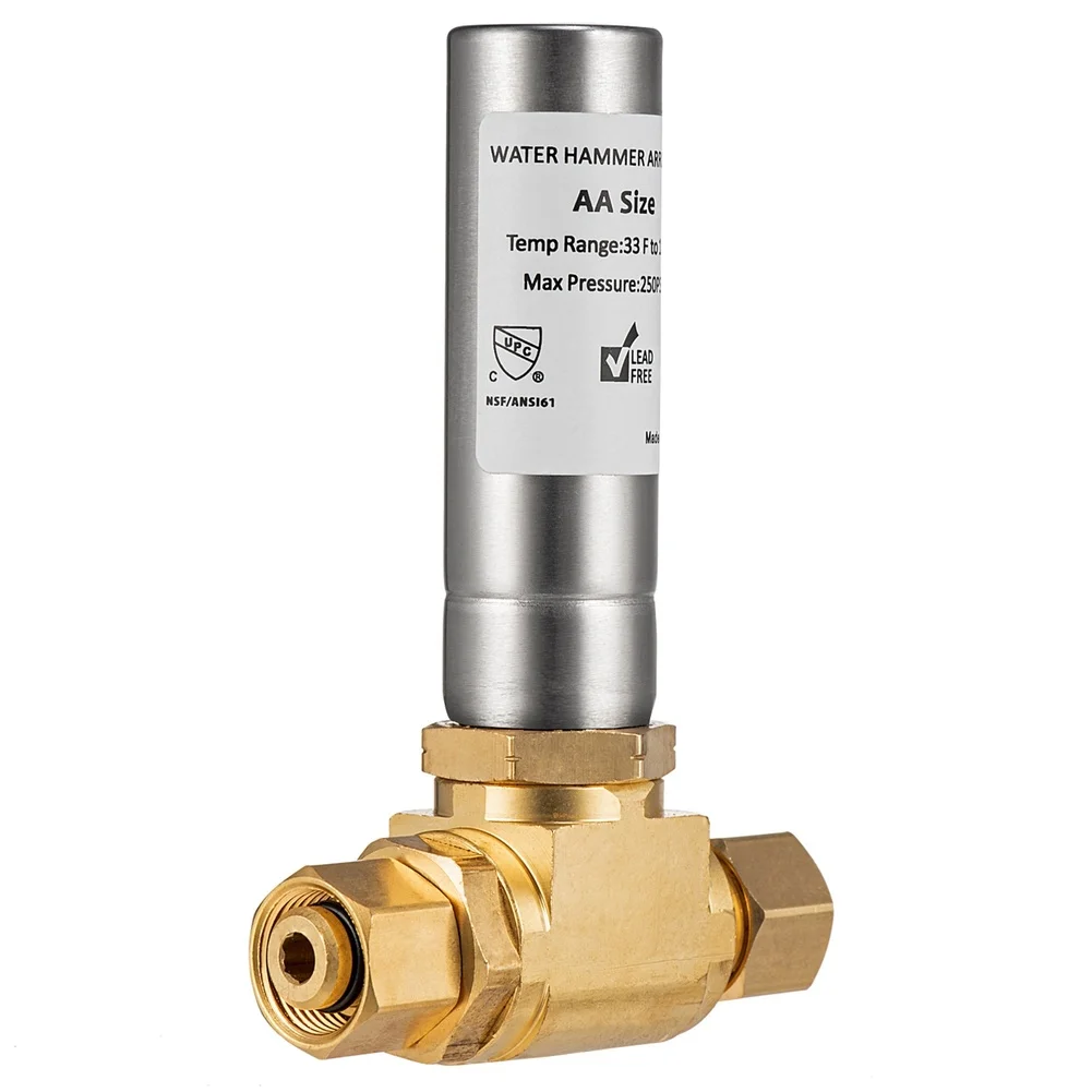 3/8 Inch Water Hammer For arrestor Constructed from Copper for Toilet Line Protection and Compression Faucet Support