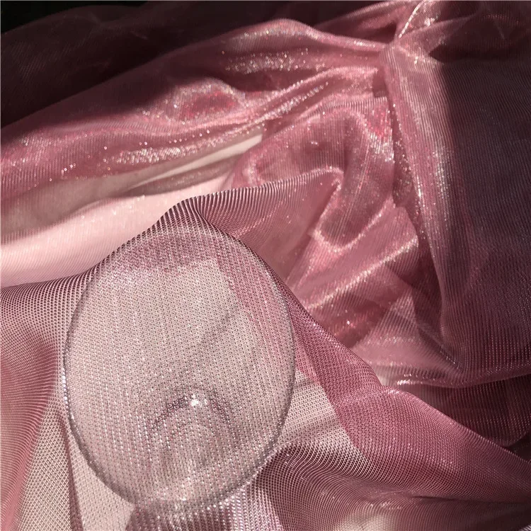 Magic Color Metallic Mesh Fabric for Party Dress Wedding Dress Diy Sewing Cosplay Material Background Decoration Fabric