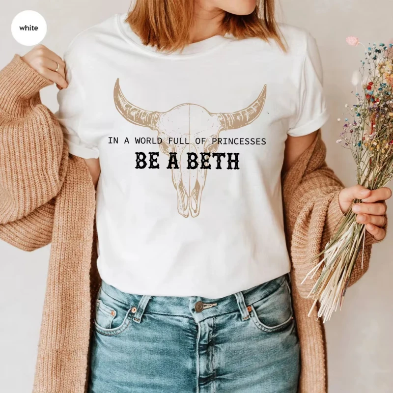 

В мире принцесс Be A Beth Футболка Boho Cow Skull Howdy Футболка Yellowstone Dutton Ranch Футболка Rip Wheeler Beth Dutton