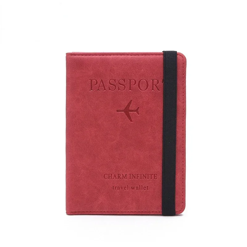 Men Women Travel Passport Holder Wallet PU Leather Business Credit Card ID Card Documents Passport Cover Bag Passport Wallets