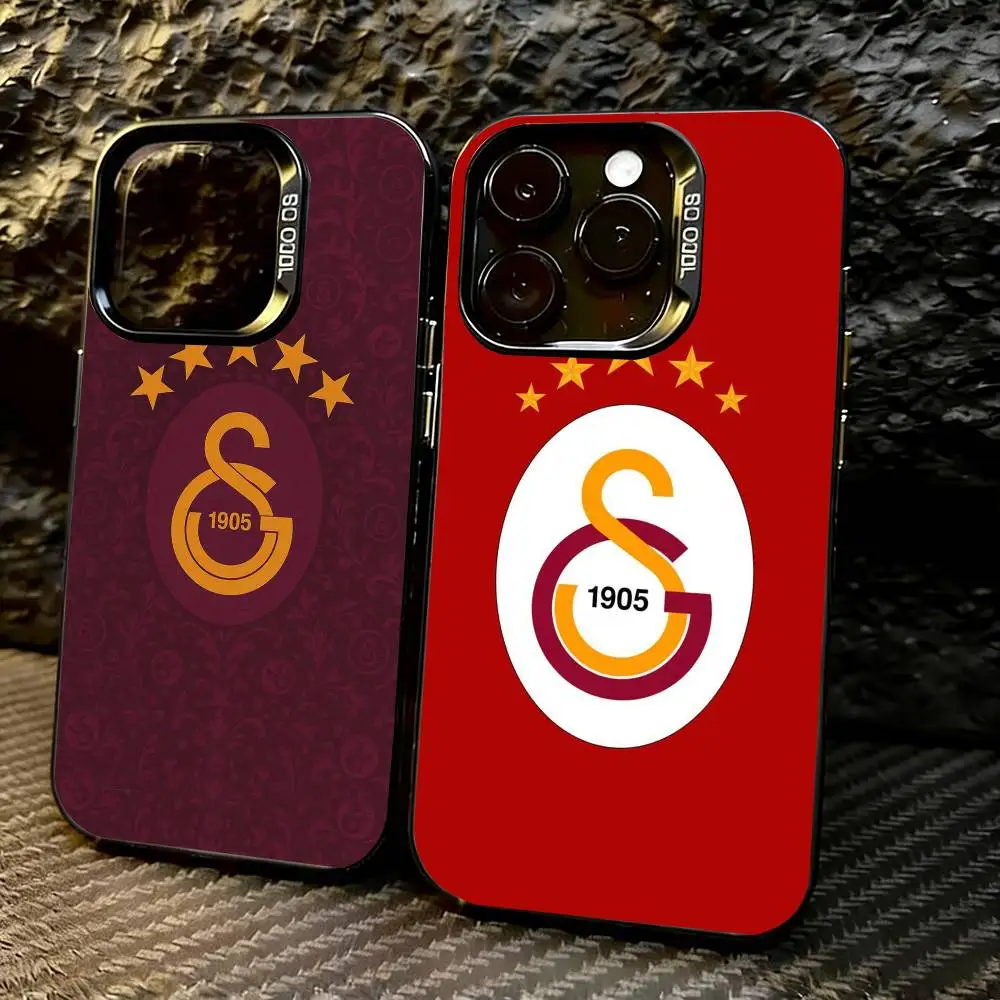 

G-Galatasaray-y SK Phone Case For iPhone 17,16,15,14,13,12,11 Plus,Pro Max,XS,Colorful Silver Phone case Funda Cover