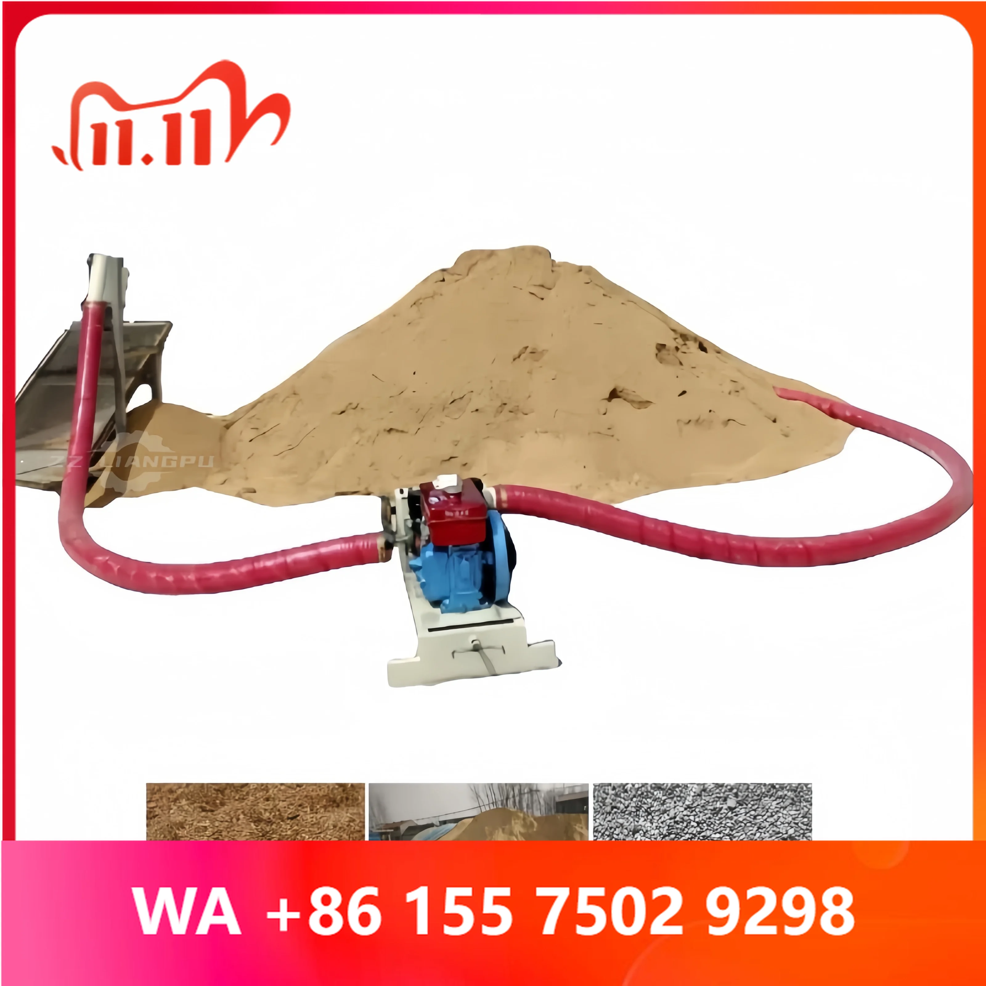 Flexible Screw acuum Transfer Pump for Unloading Coneying Wheat Corn Sand ment Grain Transfer Coneyor
