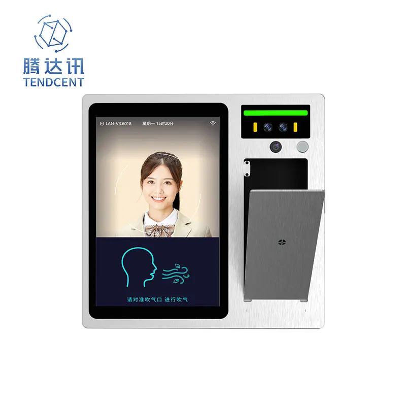 

Face Recognition Alcohol Tester Temperature Measurement Facial Recognition Breathalyzer Support Access Control Attendance