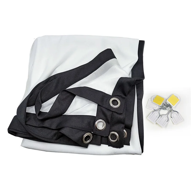 Y43A-24X Portable Projector Screen For Home Theater Outdoor HD White Foldable Anti-Crease (100Inch)