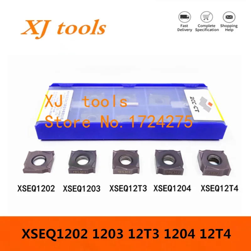 NEW ZCC.CT XSEQ1202 XSEQ1203 XSEQ12T3 XSEQ1204 XSEQ12T4 YBG302 Carbide Insert XSEQ Inserts