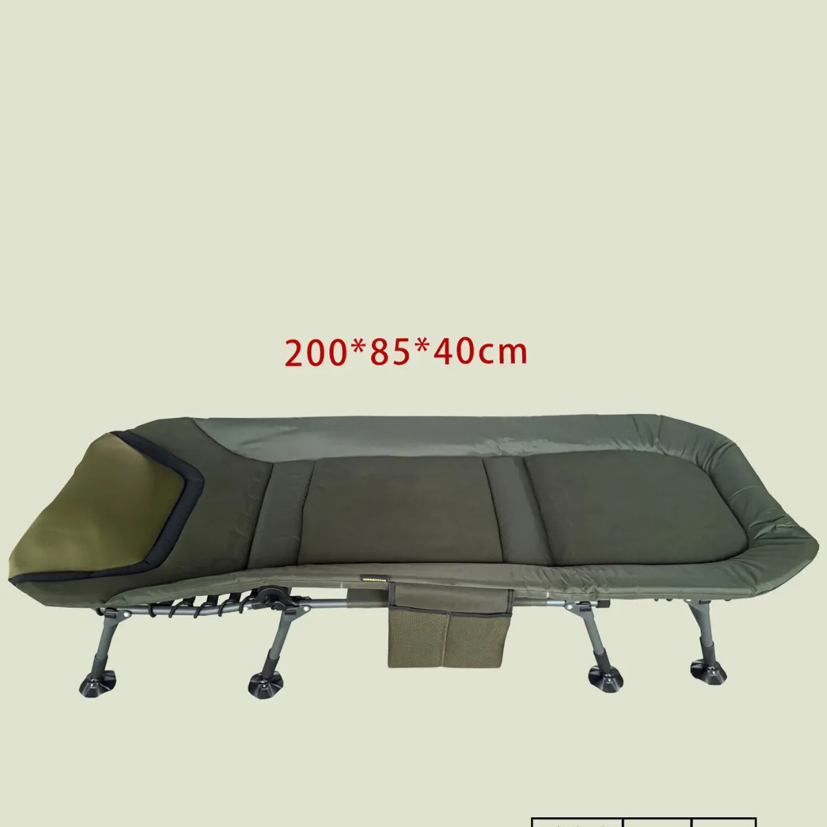 European Style All Terrain Folding Bed Adjustable Height Large Cot for Home Outdoor Nap Camping Hospital Care