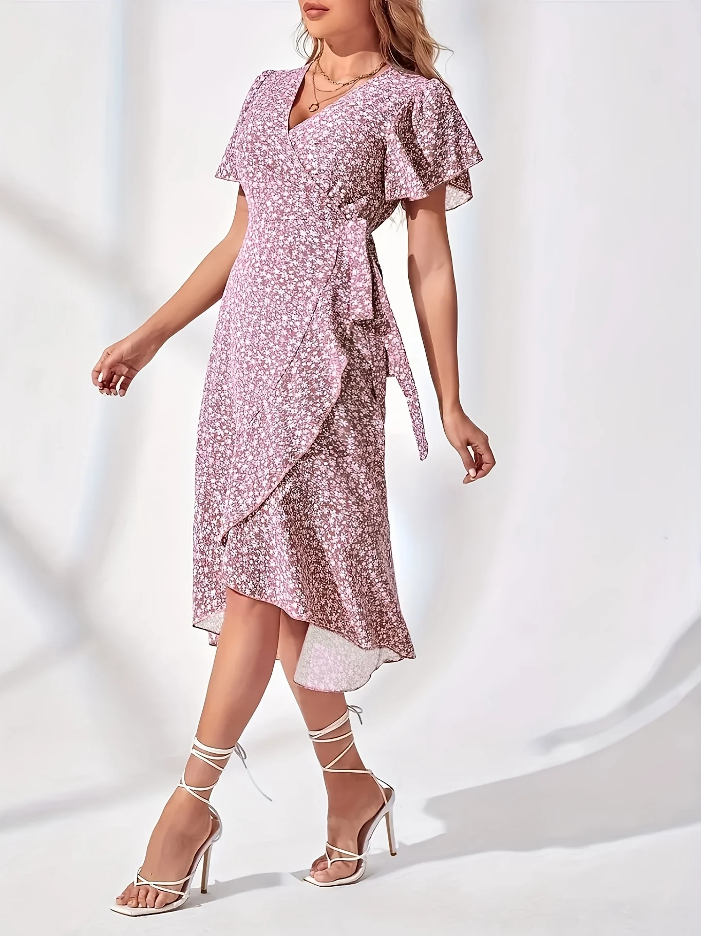 فستان نسائي منسوج كبير الحجم كاجوال بوهيمي ماكسي صيفي على شكل حرف A ملابس طويلة بطول كامل #4