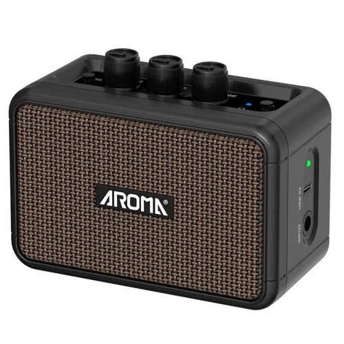 Imagen 2 del producto Aroma AG-04 Mini amplificador de Audio Bluetooth, altavoz portátil, amplificador de guitarra eléctrica, 5W de salida, accesorios de guitarra eléctrica