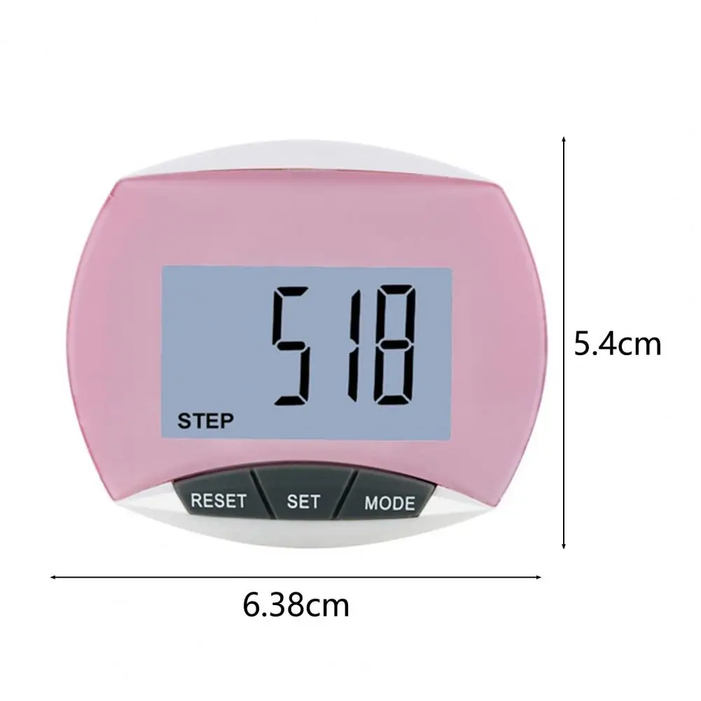 Portable Pedometer Seniors Fitness 3D Pedometer Accurate Reading Calorie Counting Running Pedometer Walking Use