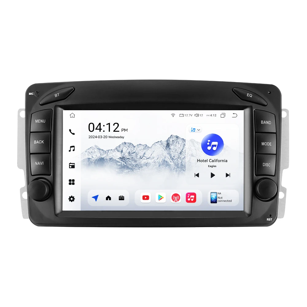 Hizpo 7 "Android Auto Smart Systeme Für Mercedes Benz CLK W209 C209 W168 W203 W463 Vito Viano 1998-2006 GPS Navi Stereo Carplay